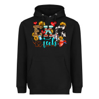 Black ekg tech Heavyweight Hoodie - OliviaCreatesArt