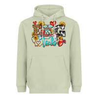 Matcha ekg tech Heavyweight Hoodie - OliviaCreatesArt