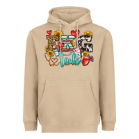 Mushroom ekg tech Heavyweight Hoodie - OliviaCreatesArt
