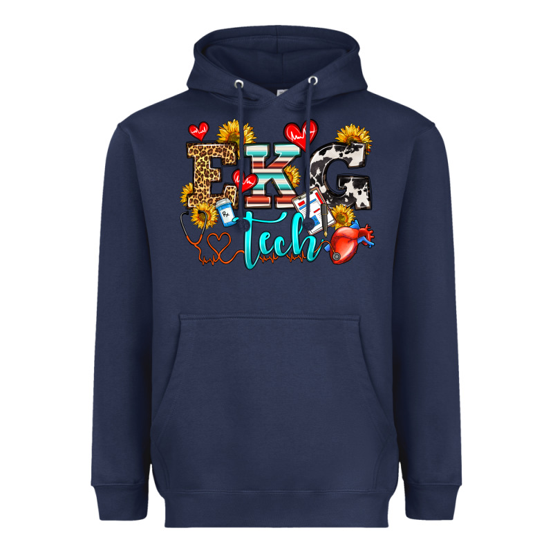 Ekg Tech Heavyweight Hoodie by OliviaCreatesArt | Teevron