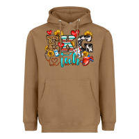 Toasted Coconut ekg tech Heavyweight Hoodie - OliviaCreatesArt