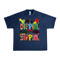 Navy chip dippin' margarita sippin' Urban Heavy Tee - JahusDesignShop