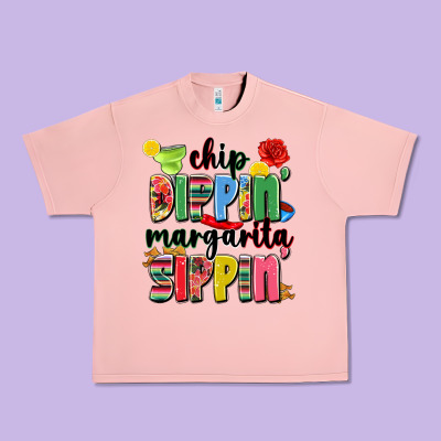 Chip Dippin' Margarita Sippin' Urban Heavy Tee Designed By Jahusdesignshop