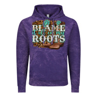 Cloud Purple blame it all on my roots Vintage Hoodie - NancyCooperArtShop