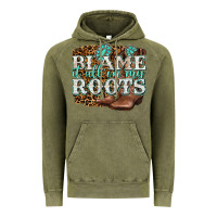 Vintage Olive blame it all on my roots Vintage Hoodie - NancyCooperArtShop