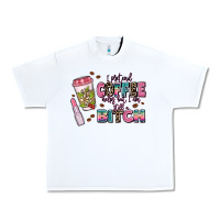 White i pretend coffee helps but im still a bitch Urban Heavy Tee - MaliasSmallBusiness