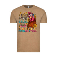 Vintage Coffee i may look calm but in my head i pecked you three Vintage Tee - NancyCooperArtShop