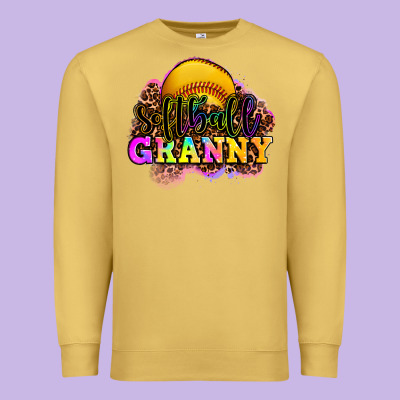 Softball Granny Premium Sweatshirt Designed By Oliviacreatesart
