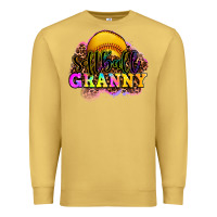 Antique Gold softball granny Premium Sweatshirt - OliviaCreatesArt