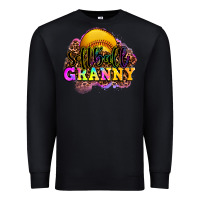 Black softball granny Premium Sweatshirt - OliviaCreatesArt