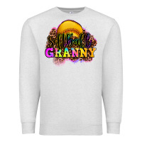 Oatmeal Heather softball granny Premium Sweatshirt - OliviaCreatesArt