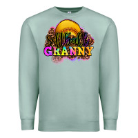 Seafoam softball granny Premium Sweatshirt - OliviaCreatesArt