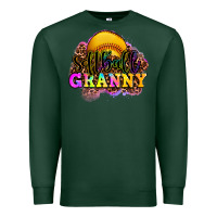 Sports Green softball granny Premium Sweatshirt - OliviaCreatesArt
