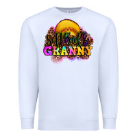 White softball granny Premium Sweatshirt - OliviaCreatesArt
