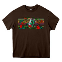 Chocolate Brown flamenco dancer libbey glass Heavy Core Tee - BundleAndBundleShop