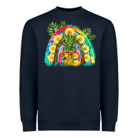 Navy pineapple rainbow Heavyweight Sweatshirt - BarkalooDesign