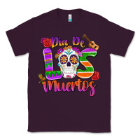 Plum dia de los muertos Classic Tee - MaliasSmallBusiness