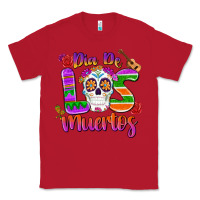 Red dia de los muertos Classic Tee - MaliasSmallBusiness