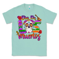Seafoam dia de los muertos Classic Tee - MaliasSmallBusiness