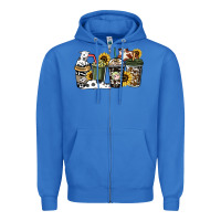 True Royal Cowhide coffee cups Zipper Hoodie - HowdyJamesFarm