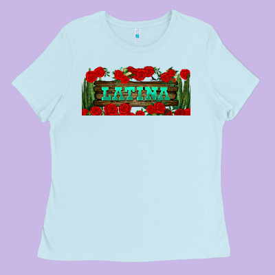 Latina Libbey Glass Ladies Tee Designed By Bundleandbundleshop