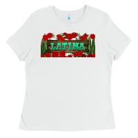 White latina libbey glass Ladies Tee - BundleAndBundleShop