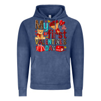 Vintage Denim my first valentines day Vintage Hoodie - NancyCooperArtShop