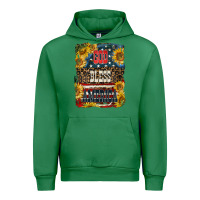 Emerald Western God Bless America 4th of July Urban Hoodie - LillyAllenDesigns