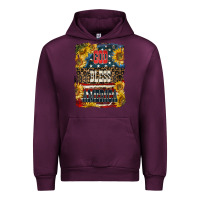 Mauve Wine Western God Bless America 4th of July Urban Hoodie - LillyAllenDesigns