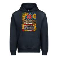 Navy Western God Bless America 4th of July Urban Hoodie - LillyAllenDesigns