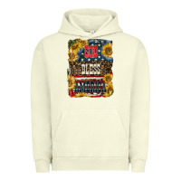 Pigment Pistachio Western God Bless America 4th of July Urban Hoodie - LillyAllenDesigns