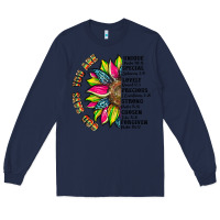 Navy you are inspiration Long Sleeve Tee - Artiststas