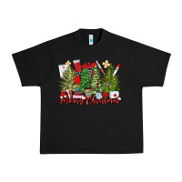 Black merry christmas nurse trees Urban Heavy Tee - MaliasSmallBusiness