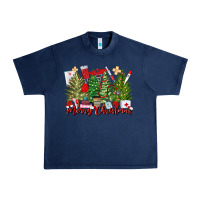 Navy merry christmas nurse trees Urban Heavy Tee - MaliasSmallBusiness