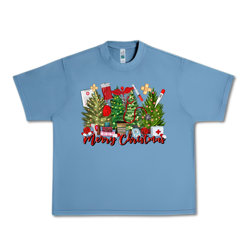 Merry Christmas Nurse Trees Urban Heavy Tee by MaliasSmallBusiness | Teevron