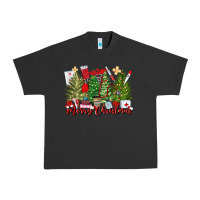 Pigment Black merry christmas nurse trees Urban Heavy Tee - MaliasSmallBusiness