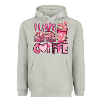 Moon Dust i love you more than coffee valentines day Heavyweight Hoodie - OliviaCreatesArt
