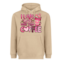 Mushroom i love you more than coffee valentines day Heavyweight Hoodie - OliviaCreatesArt
