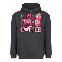 Smoke i love you more than coffee valentines day Heavyweight Hoodie - OliviaCreatesArt