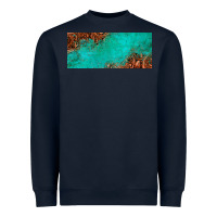 Navy tooled leather turquoise glitter 11oz mug Heavyweight Sweatshirt - Jasminsmagicworld