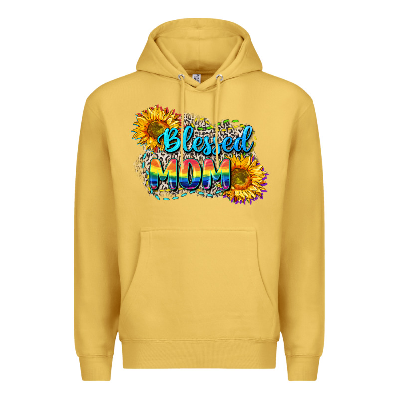Blessed Mom Premium Hoodie by CowGirlArtShop | Teevron