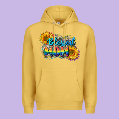 Blessed Mom Premium Hoodie Designed By Cowgirlartshop