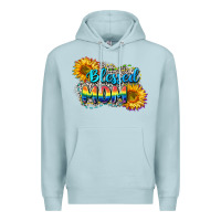 Blue Mist Blessed mom Premium Hoodie - CowGirlArtShop