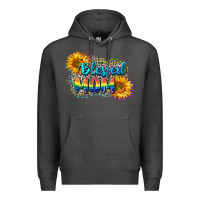 Charcoal Heather Blessed mom Premium Hoodie - CowGirlArtShop