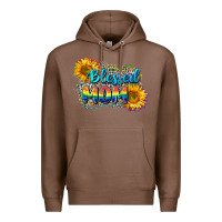 Chestnut Blessed mom Premium Hoodie - CowGirlArtShop