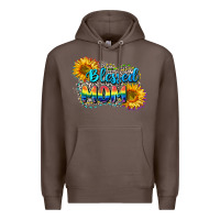 Coffee Blessed mom Premium Hoodie - CowGirlArtShop