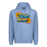 Colony Blue Blessed mom Premium Hoodie - CowGirlArtShop