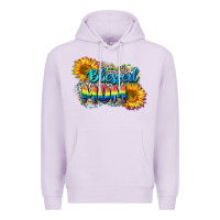 Lilac Blessed mom Premium Hoodie - CowGirlArtShop