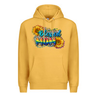 Mustard Blessed mom Premium Hoodie - CowGirlArtShop