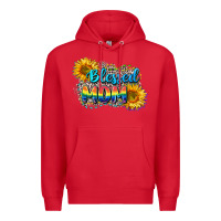 Red Blessed mom Premium Hoodie - CowGirlArtShop